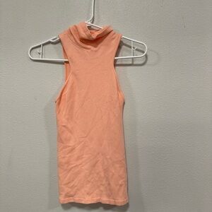 Elegant Peach Sleeveless Tank Top